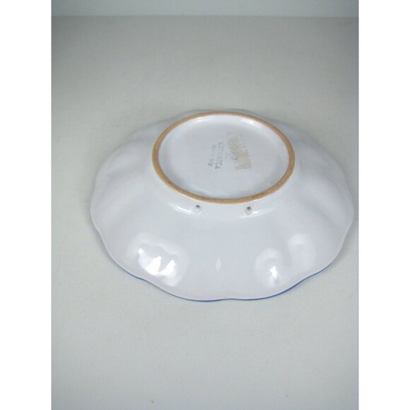 Deruta Hand Painted Italian Ceramic Plate Wall Hanging Floral Italy 7 Inch Decor - Picture 5 of 10